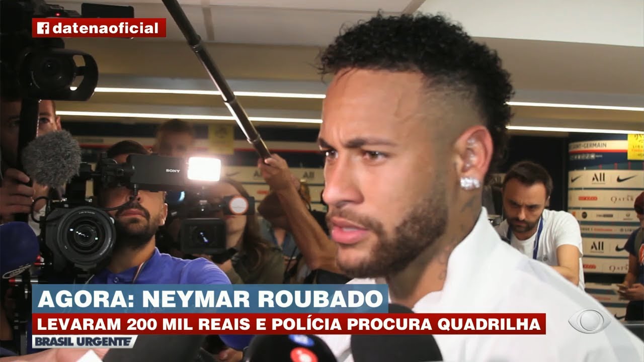 Neymar roubado: Polícia procura por quadrilha