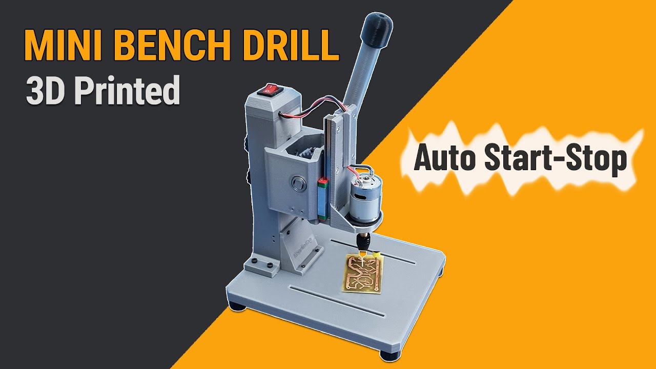 Making Super Stable Bench Drill. 3D DIY Bench Drill