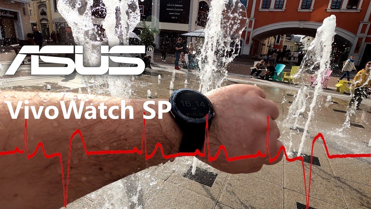 ASUS VivoWatch SP: ЭКГ и испытание фонтанами