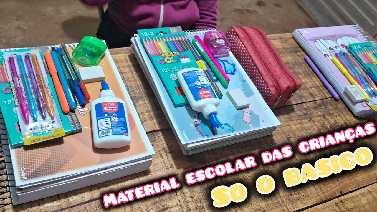 MATERIAL PARA 3 CRIANÇAS / COM POUCA VERBA  