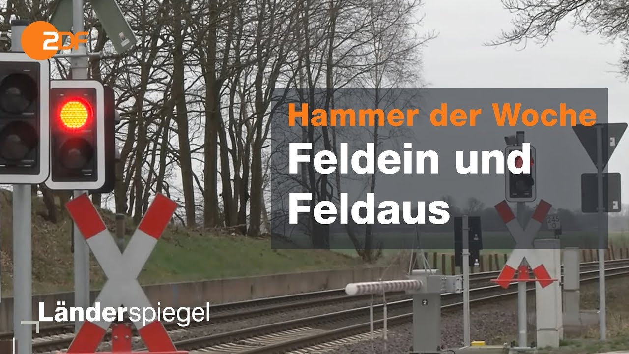 Teurer Bahnübergang für Feldweg - Hammer der Woche vom 08.02.2020 | ZDF
