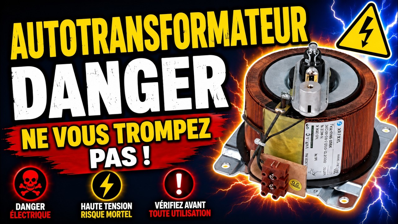 Autotransformateur transformateur attention DANGER !! électronique électrique ⚠️⚡️