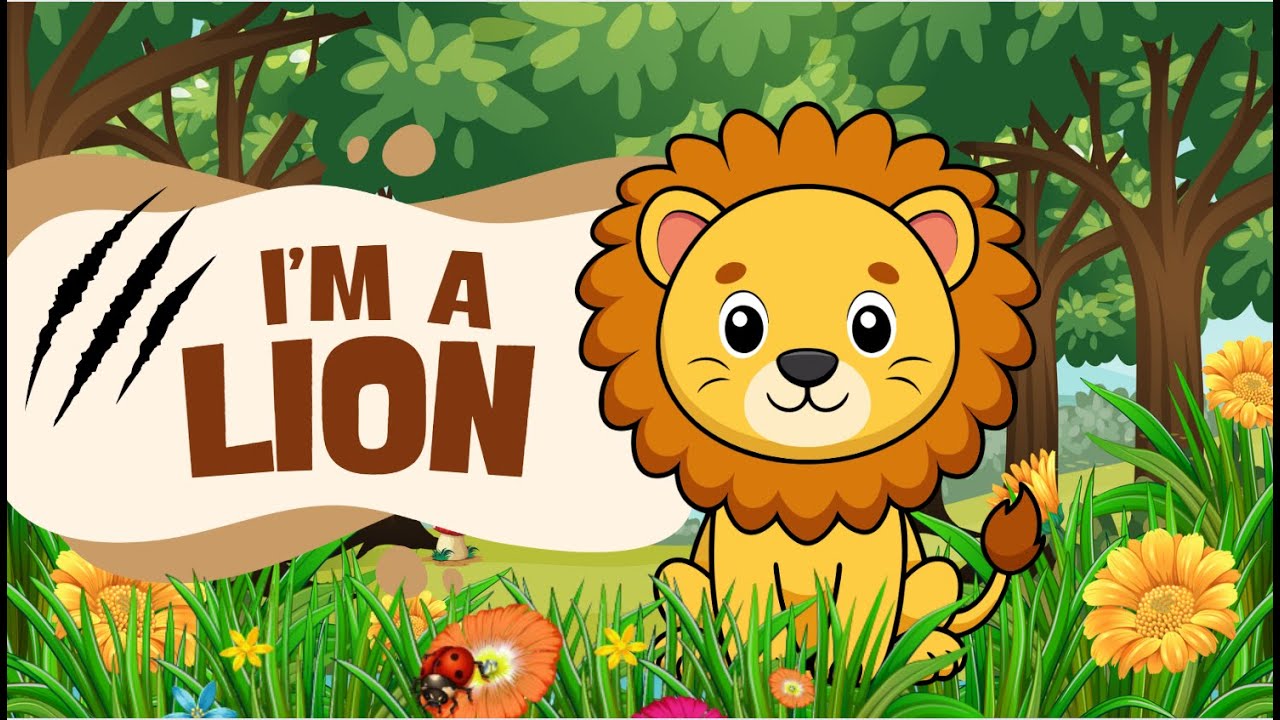 Hey I’m a Lion! | Fun Kids Animal Song | Learn the Alphabet Letter L | Lion Song for Children