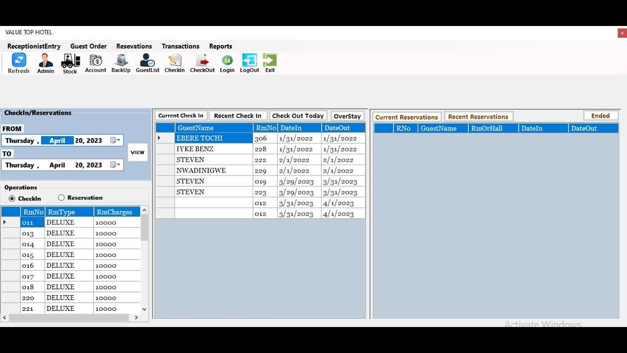 Hotel Management Software