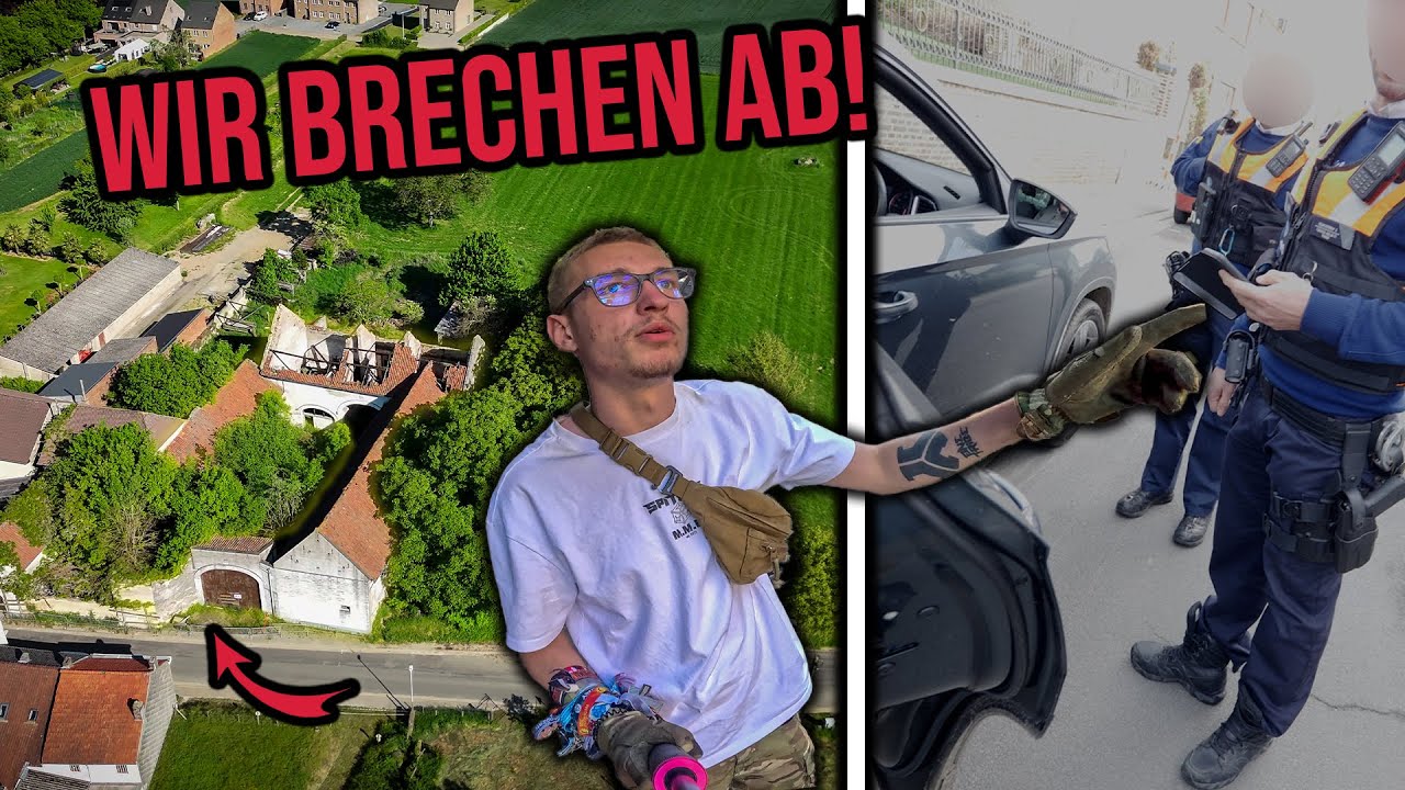 WIR BRECHEN ERKUNDUNG VON VERLASSENER VILLA AB! | Belgiens verlasssene Orte