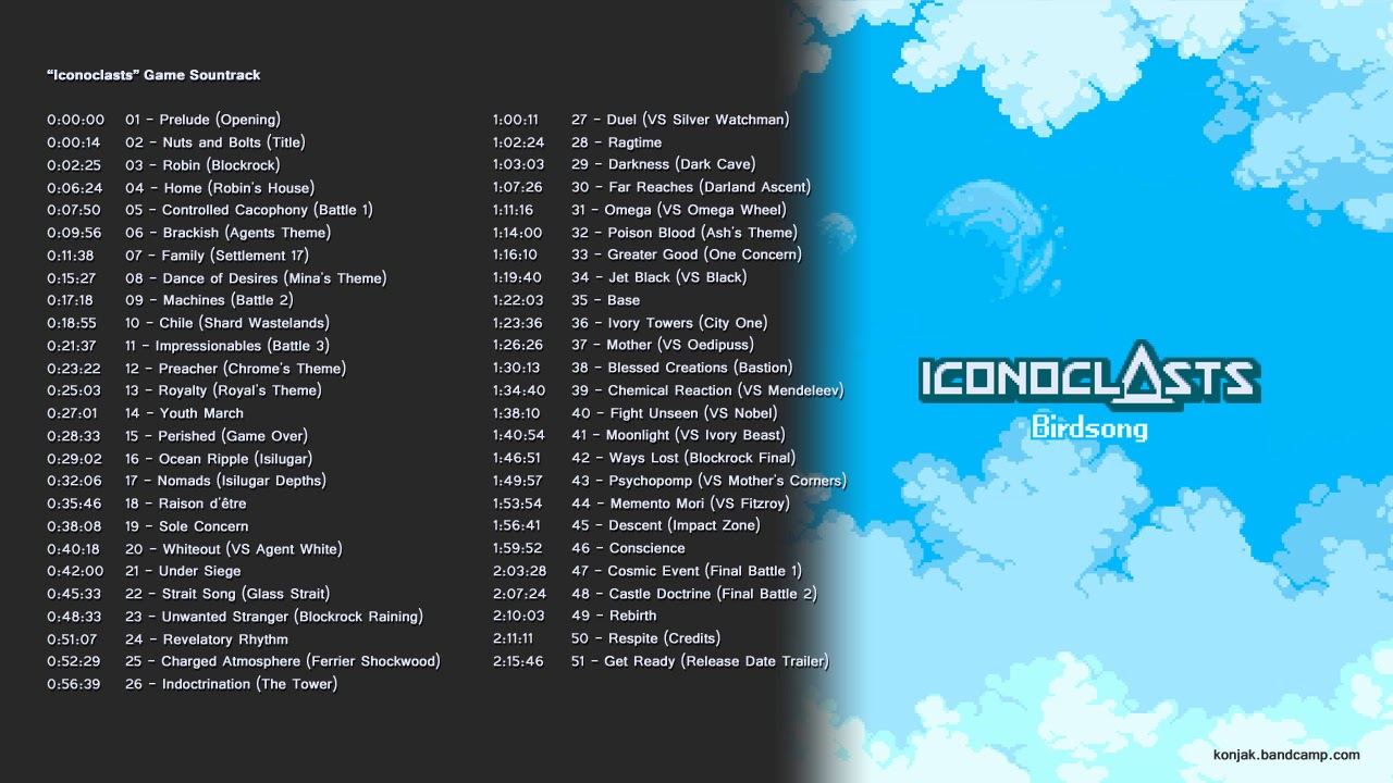 Iconoclasts Complete Soundtrack - Birdsong