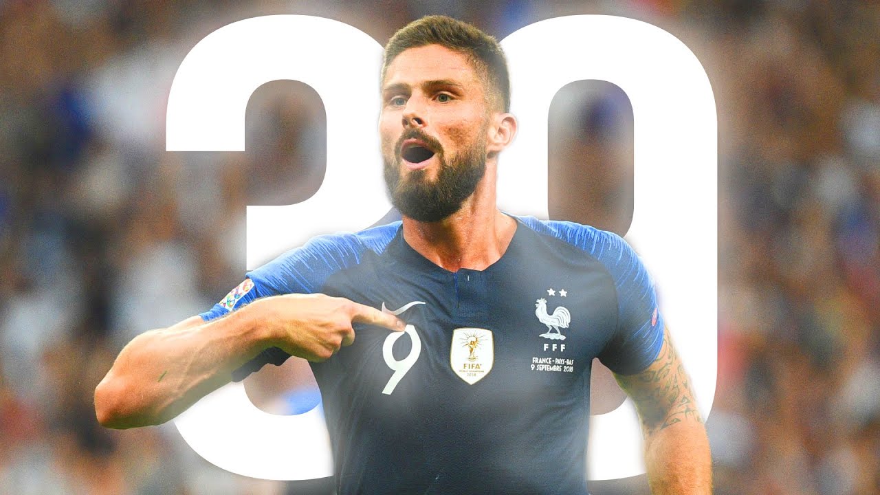 Olivier Giroud - Ses 39 Buts avec l’Équipe de France !
