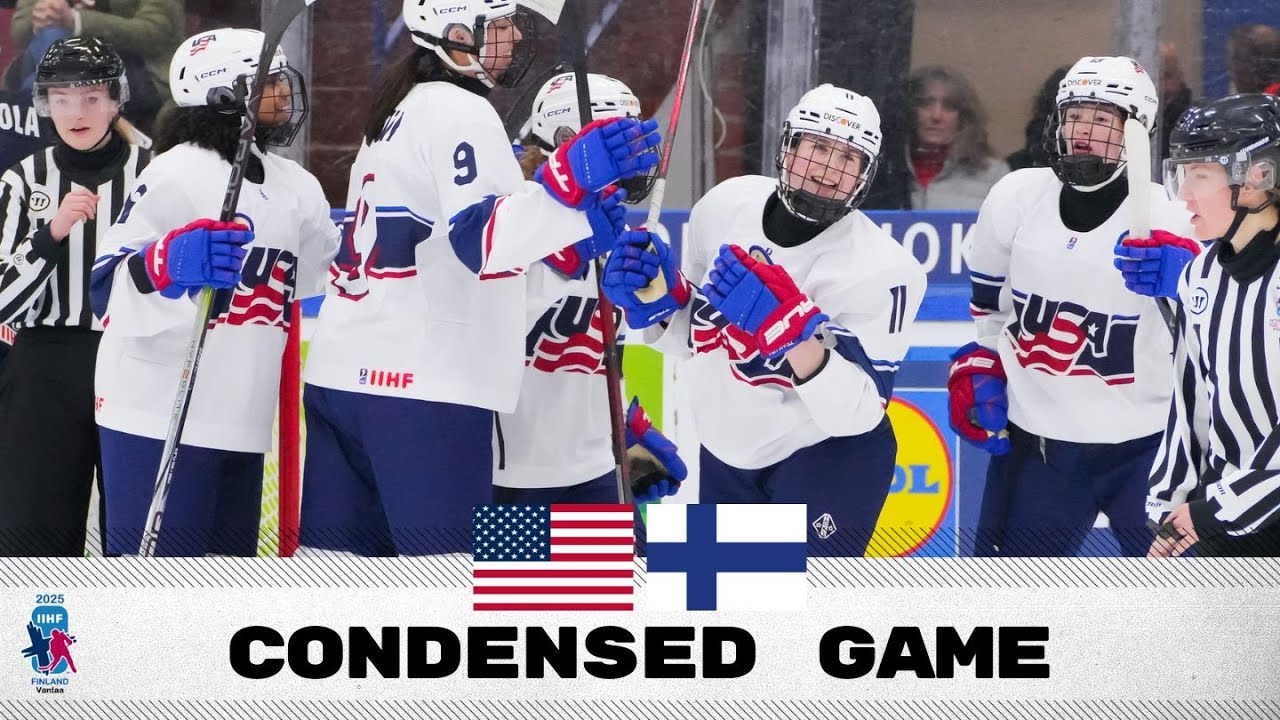 Condensed Game: USA vs Finland | 2025 #U18WomensWorlds