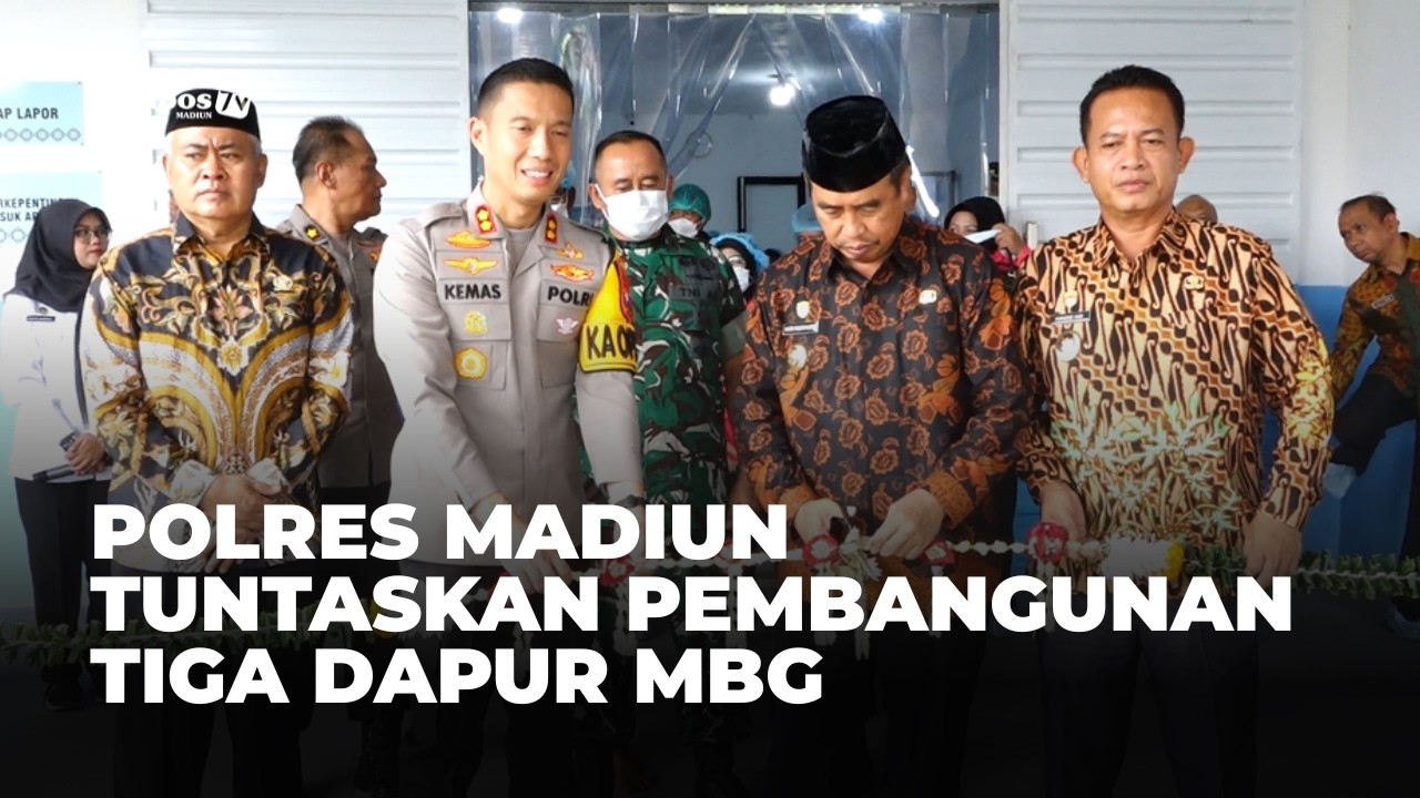 MADIUN - Polres Madiun Tuntaskan Pembangunan Tiga Dapur MBG
