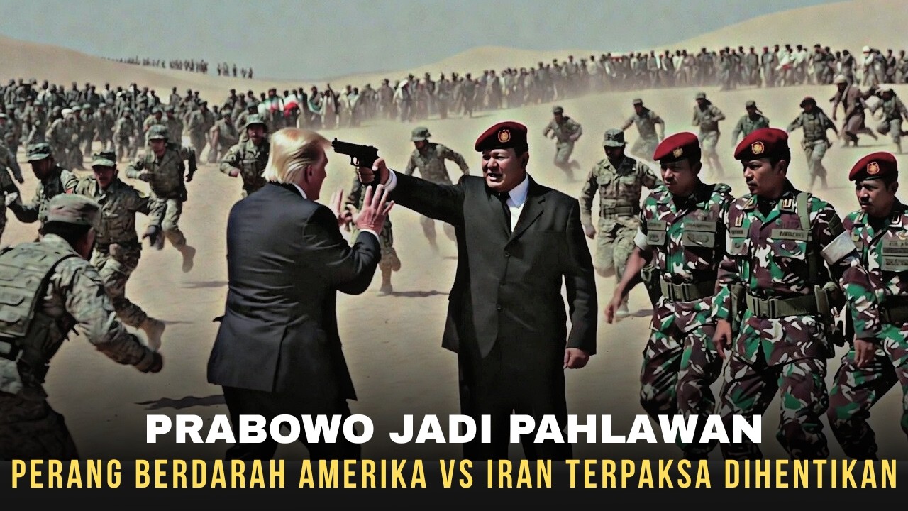 GARA-GARA PRABOWO !!! PERANG BERDARAH AMERIKA-IRAN DIHENTIKAN DI TENGAH GURUN IRAN ...