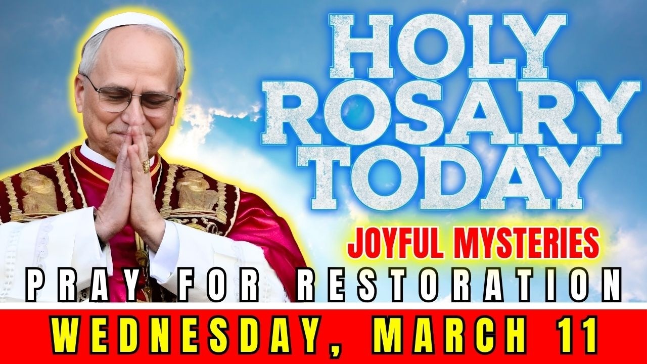 HOLY ROSARY TODAY, WEDNESDAY, MARCH 11 | GLORIOUS MYSTERIES | FINDING LIGHT IN THE DARKNESS