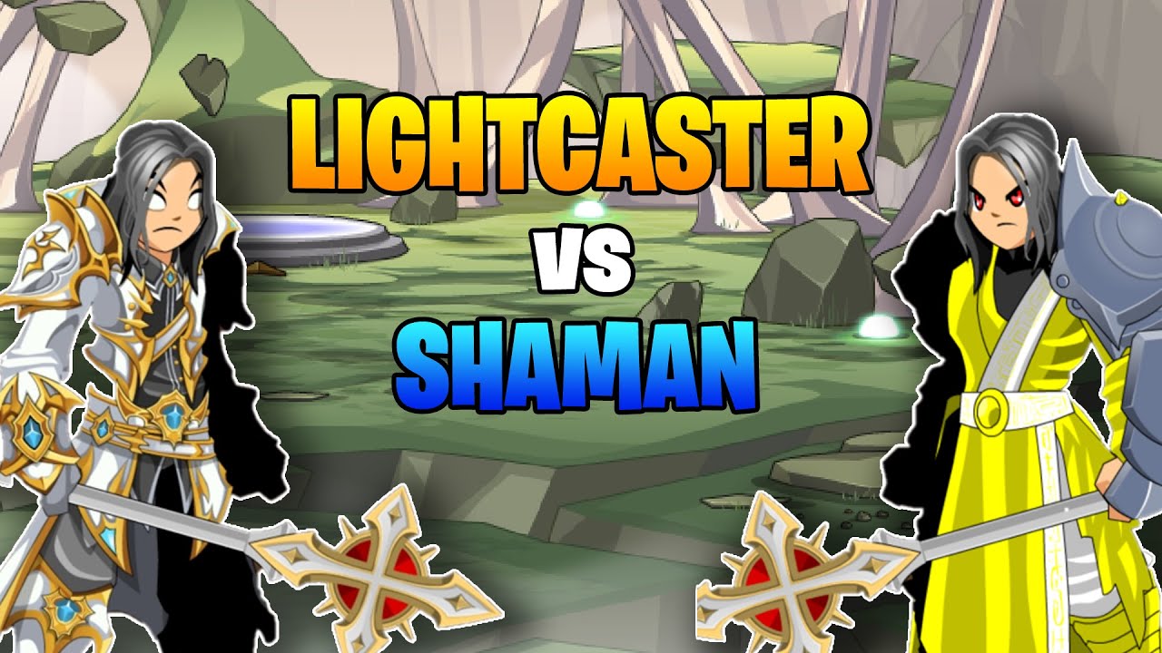 -=AQW=- LIGHTCASTER vs SHAMAN BOSS SOLO COMPARISON