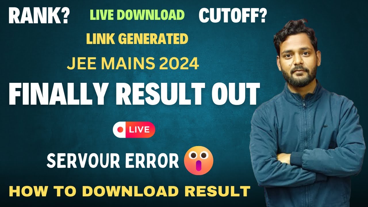 Jee mains 2024 Result out soon🔥Result Jee mains 2024,How to Download Jee main 2024 result,jee result