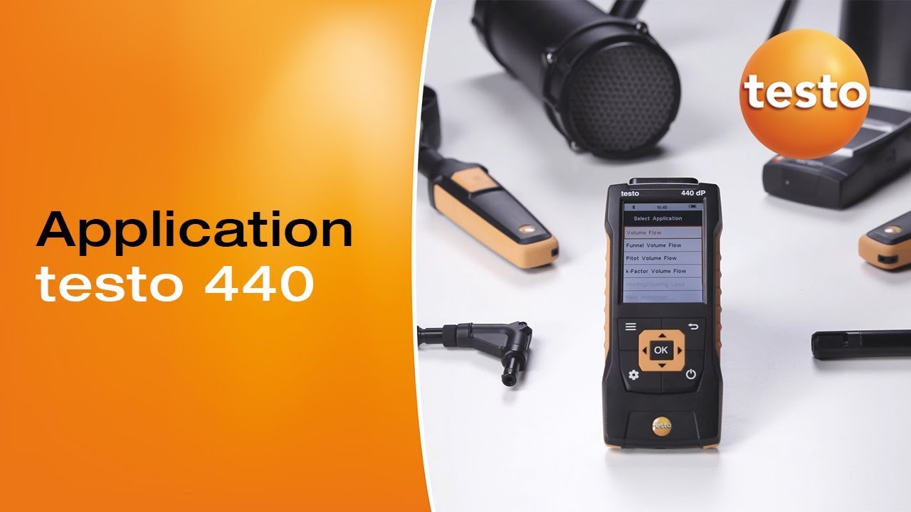 Volume flow measurement at outlets with the testo 440 | Be sure. Testo