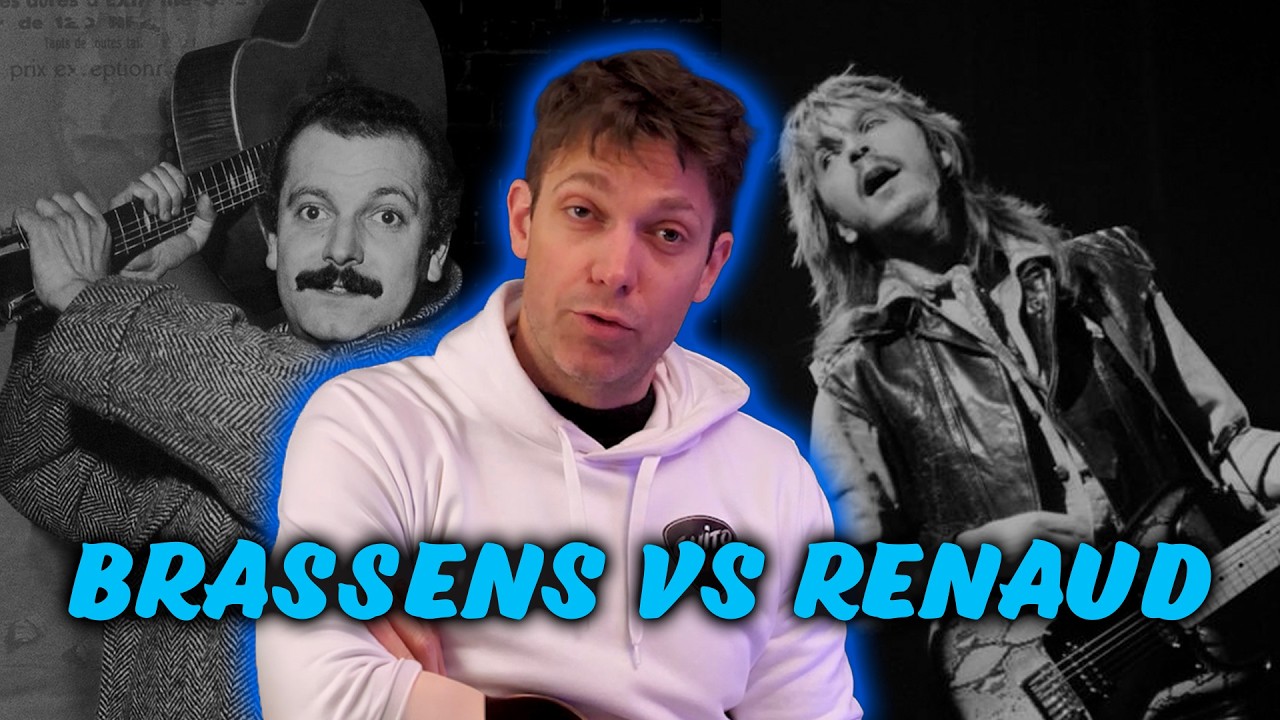 Le jeu en pompe à la guitare : Renaud VS Brassens