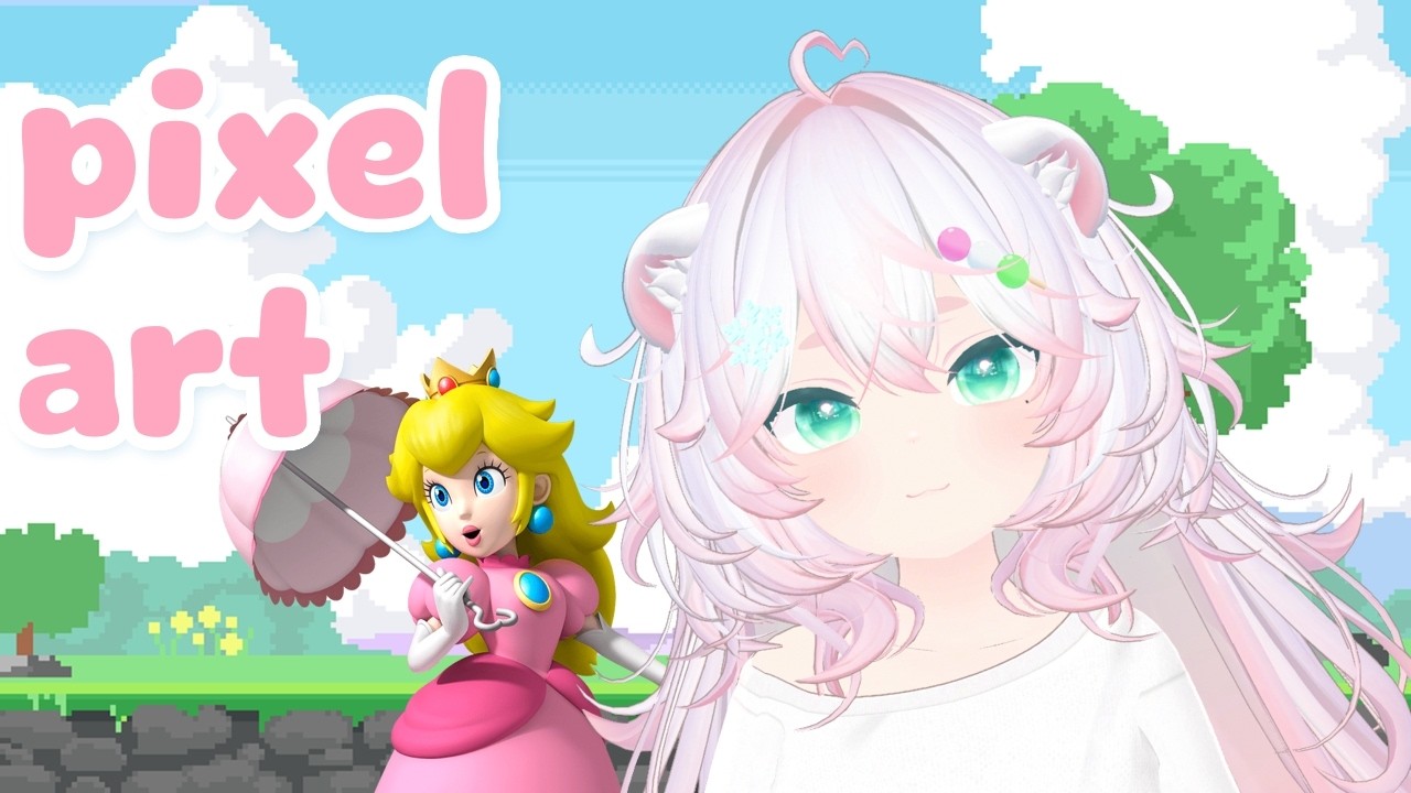 Pixel Art ⭐ Creating Princess Peach! (practice final)