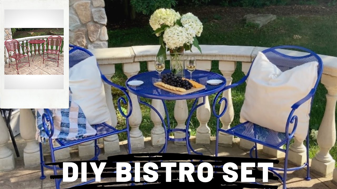 DIY BISTRO SET MAKEOVER | BEFORE AND AFTER | JOURNEY TO BACKYARD OASIS | RASHIDA ROSE