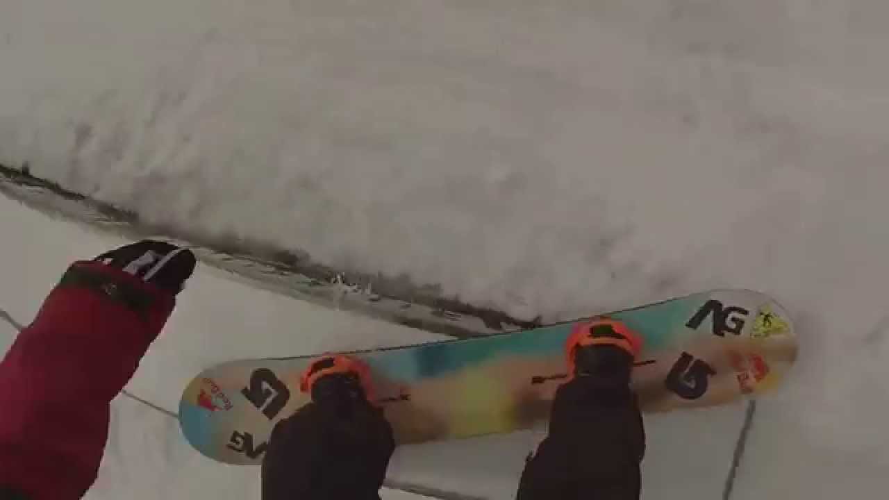 Snowboarding moment