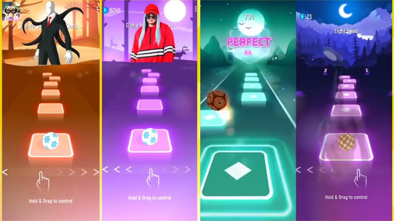 Slender Man VS Dance Monkey VS Long Horse VS Light Head / Top Music Games