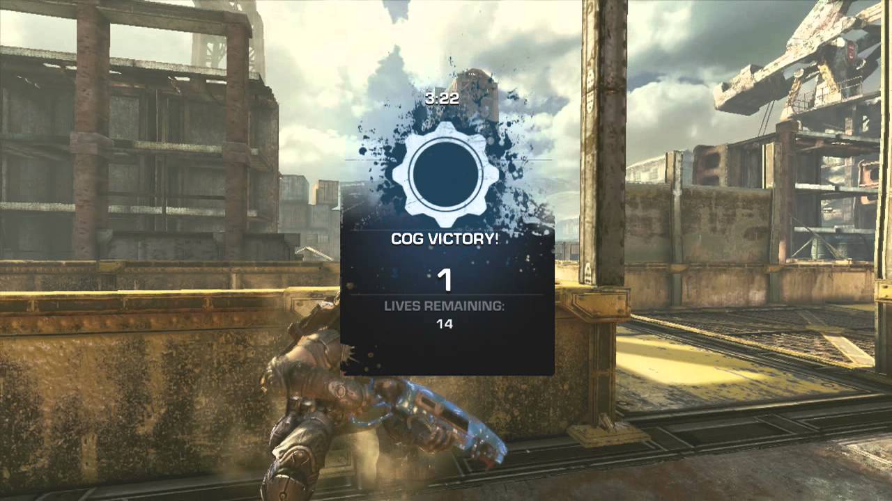 Team Deathmatch on Drydock - Gears of War 3 Multiplayer Gameplay (720p)