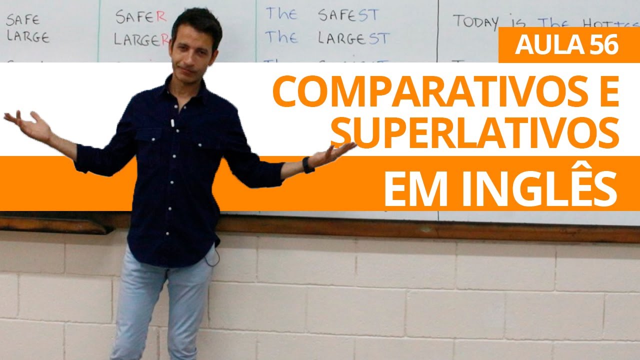 COMPARATIVOS E SUPERLATIVOS EM INGL&Ecirc;S  - AULA 56 PARA INICIANTES - PROFESSOR KENNY