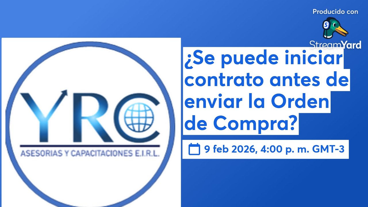 ¿Se puede iniciar contrato antes de enviar la Orden de Compra?