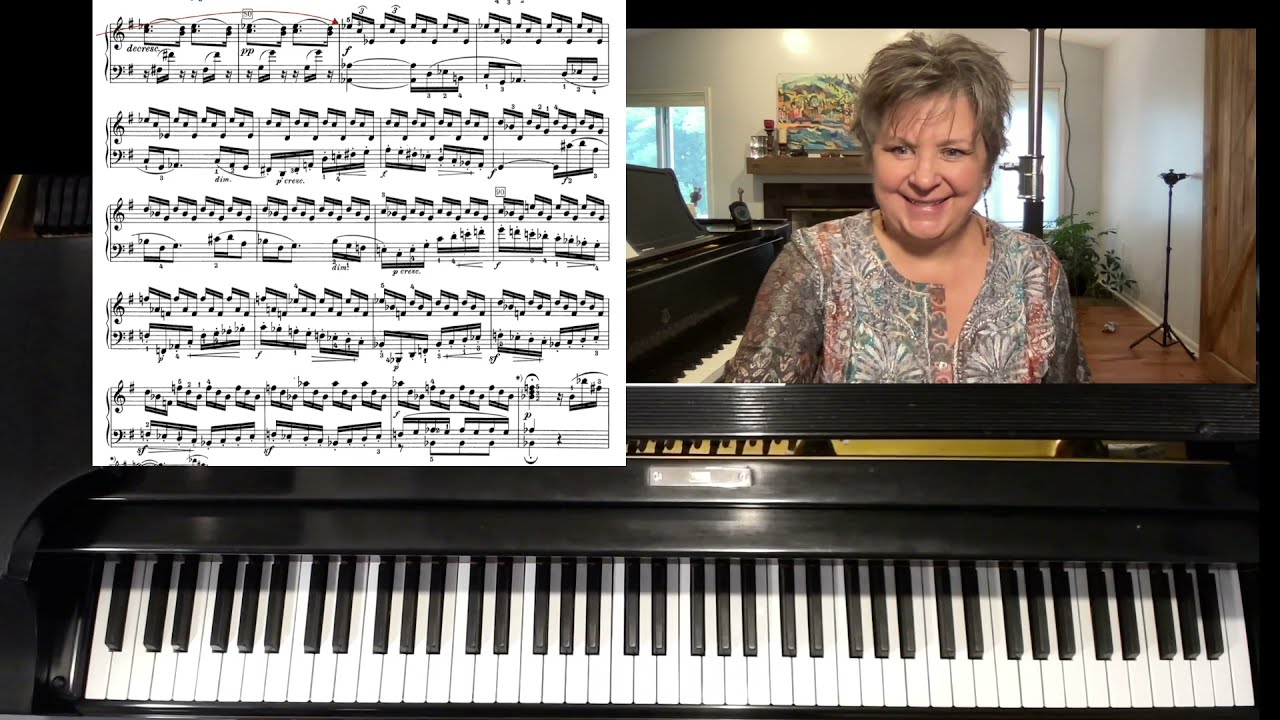 4. Sheryl Iott demonstrates practice strategies for Beethoven's Piano Sonata Op 14 No 2 mm 81-97