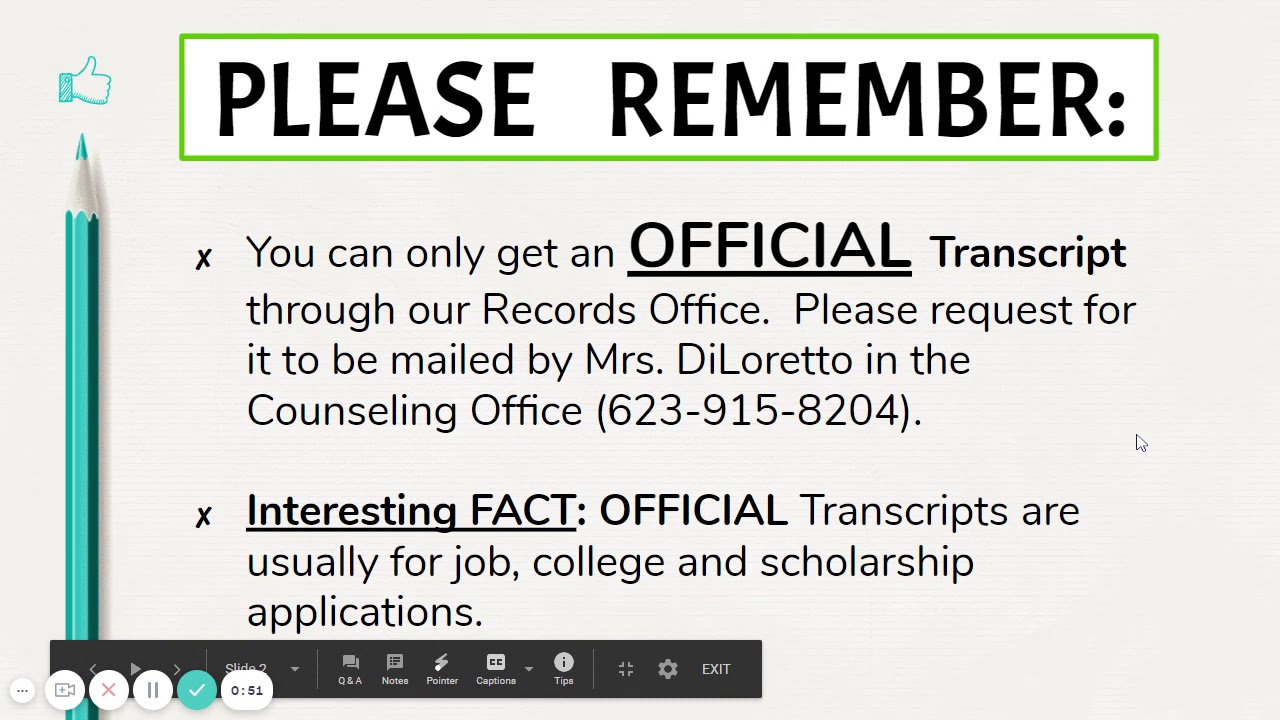 ACCESSING Your Transcript   Student VUE   Google Slides