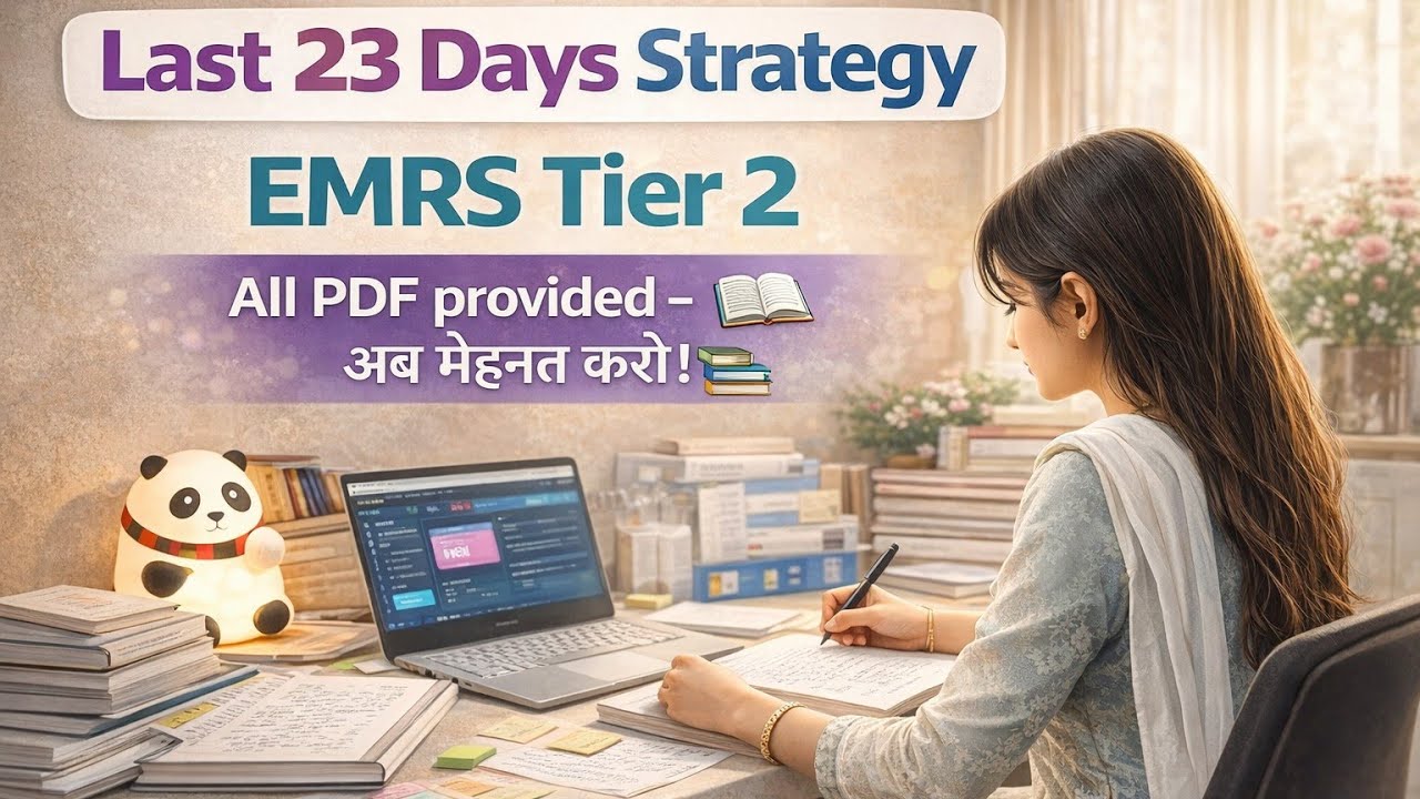 Last 📅 23 Days✨ strategy for EMRS TIER 2 #descriptive #emrstier2 #emrsresult #emrscutoff #tgtcs 