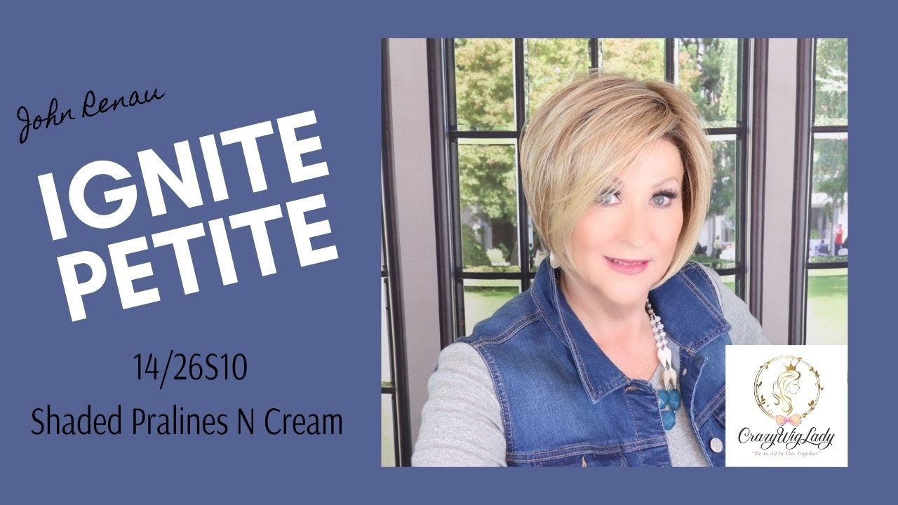 Jon Renau IGNITE PETITE CAP wig review | 14/26S10 | Shaded Pralines & Cream | Crazy Wig Lady