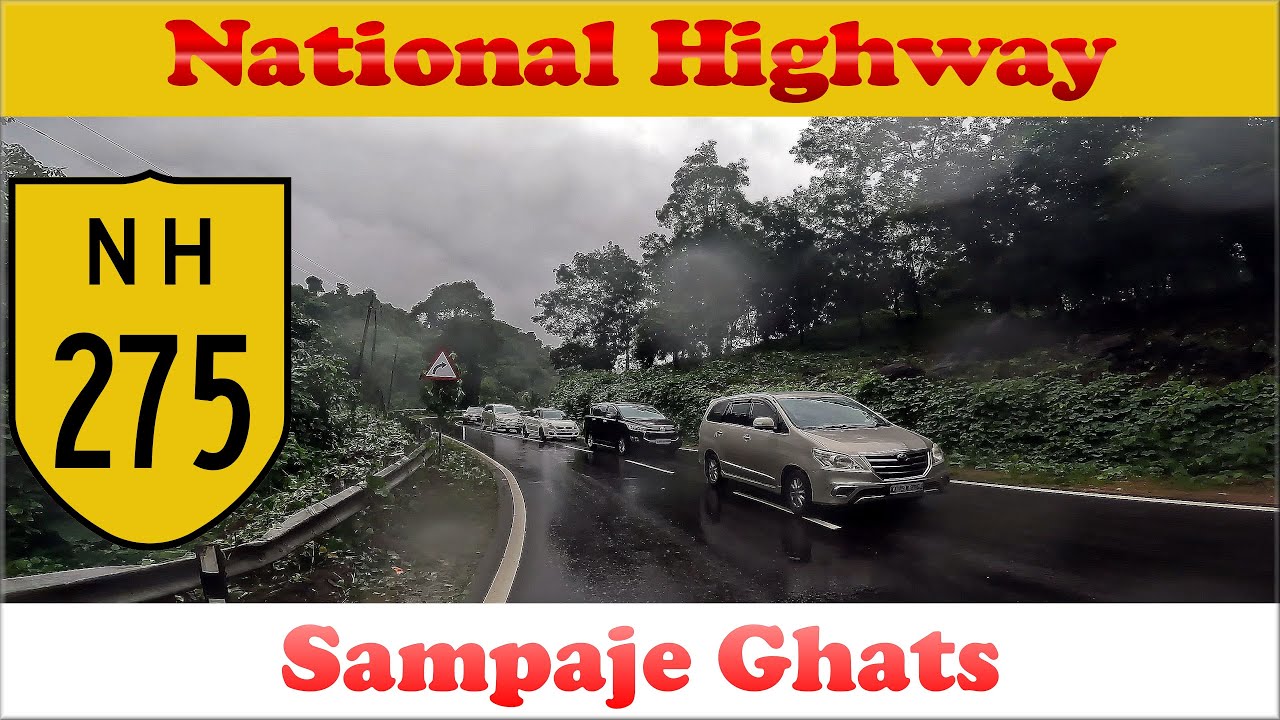 NH-275 | Sampaje Ghat | Gopro Camera soaked in Rain