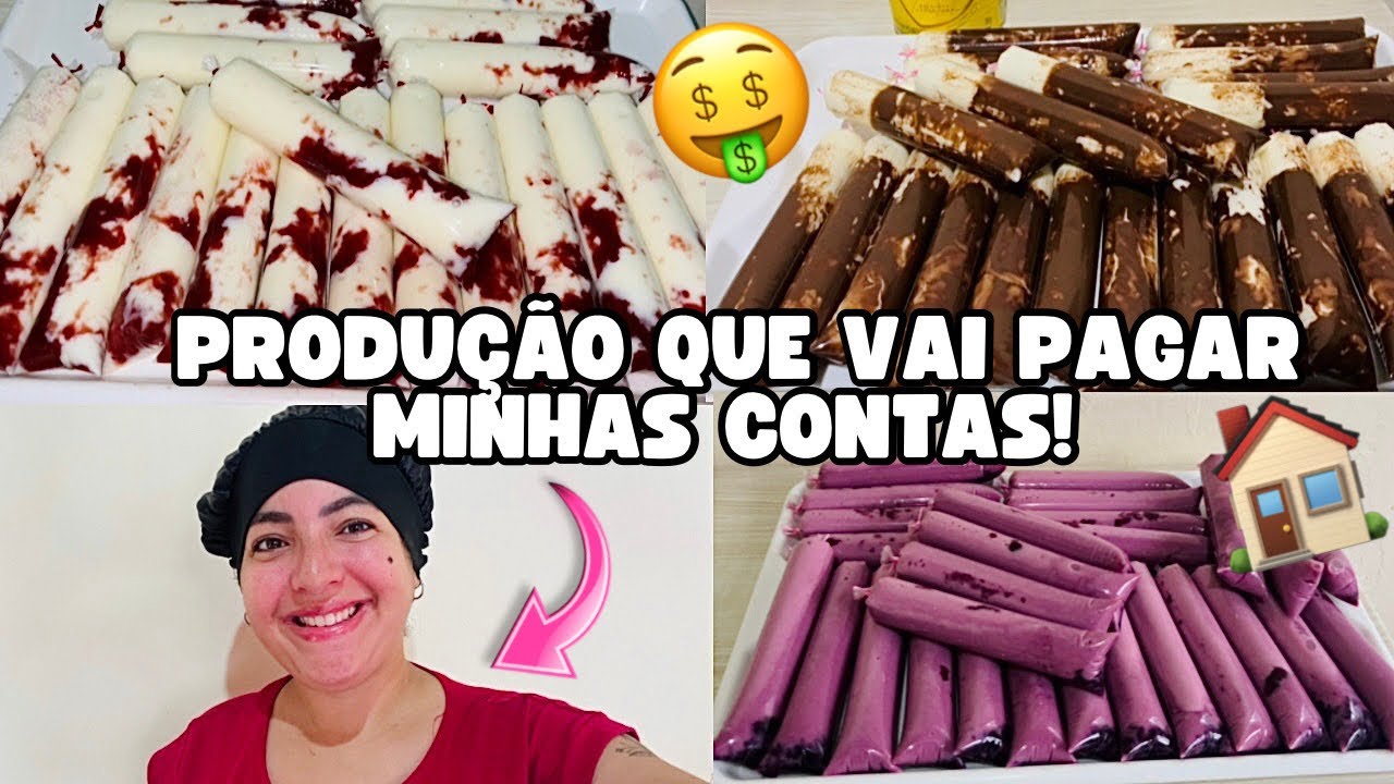 💥 FAÇA GELADINHOS EM CASA E GANHE DINHEIRO! MINHA PRODUÇÃO! 
