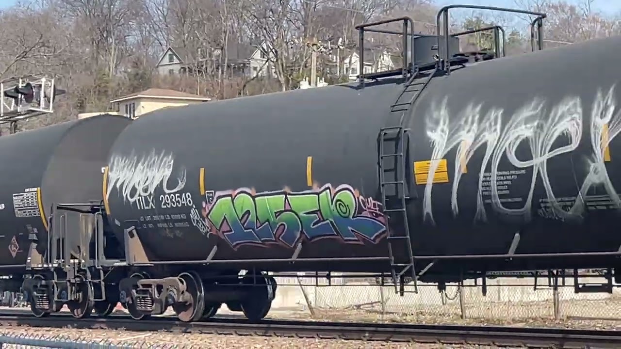 A westbound 9-0 manifest with an Executive Mac last in line in Parkville Missouri!