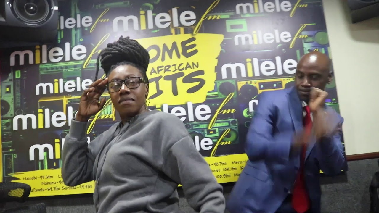 Nyambane Wilbroda and Luchivya dancing in Studio