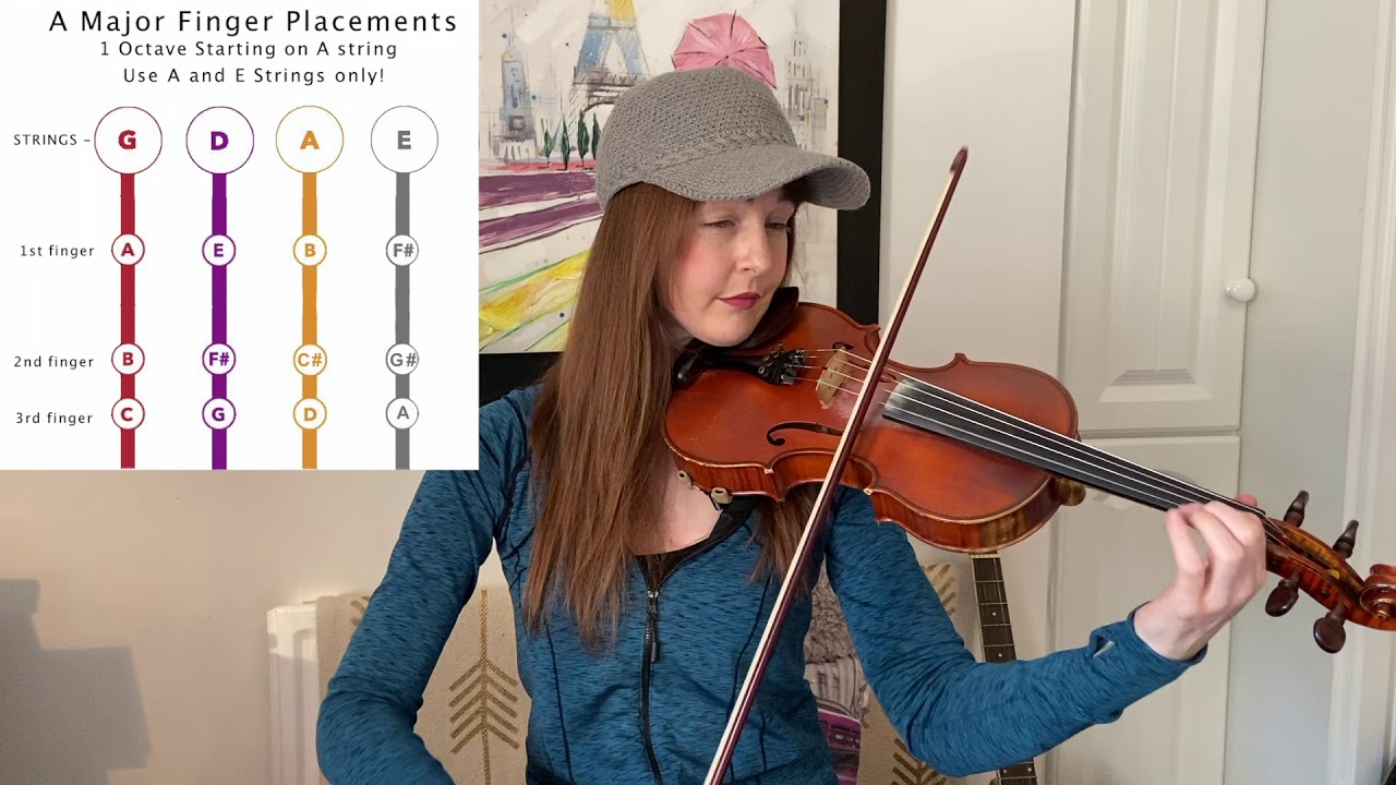 A Major Scale 1 Octave | Violin