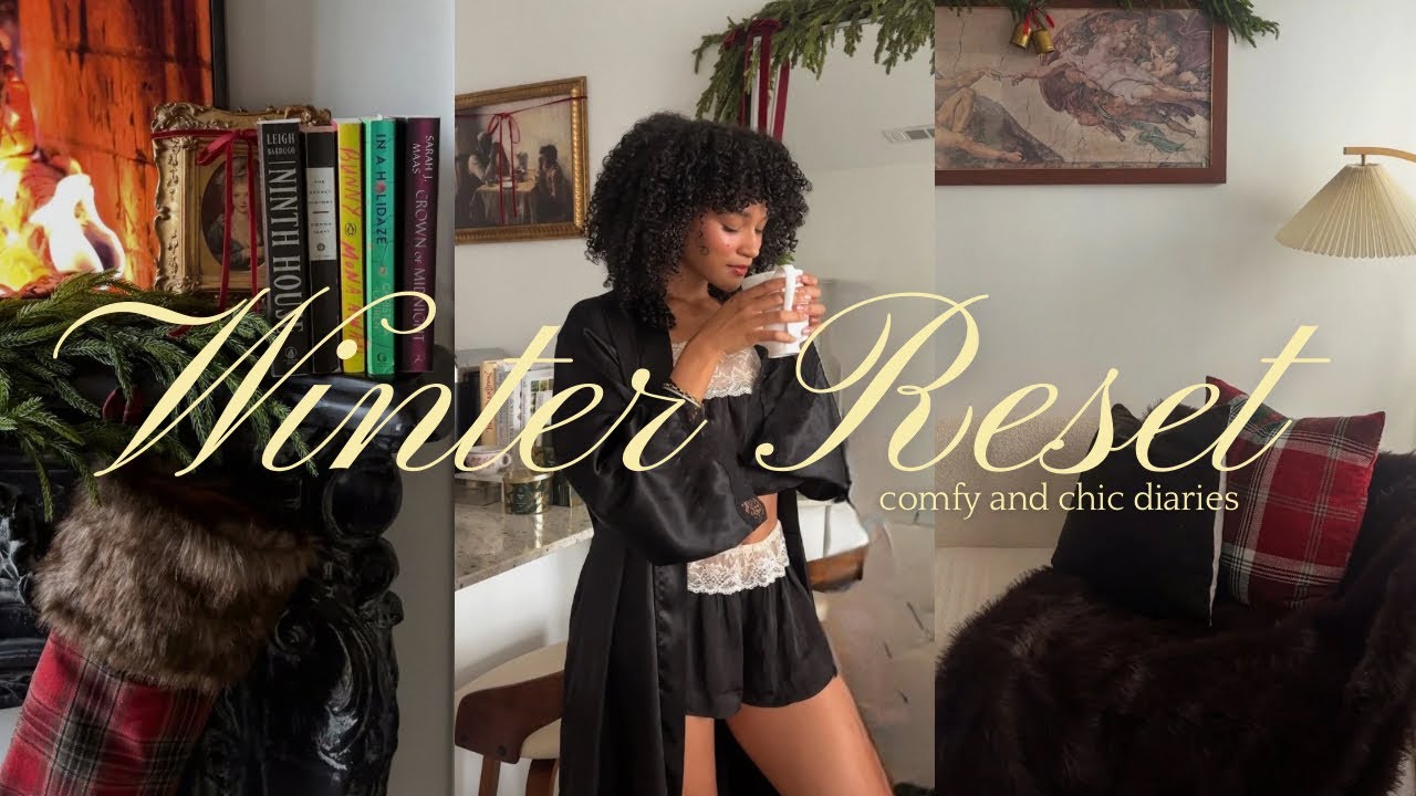WINTER RESET VLOG: putting away fall decor, unpacking winter wardrobe, current reads roundup