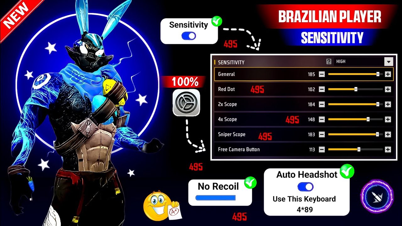 Free Fire Max Headshot Setting After Update 2025⚡Best Sensitivity Settings ⚙️| Sensitivity Setting