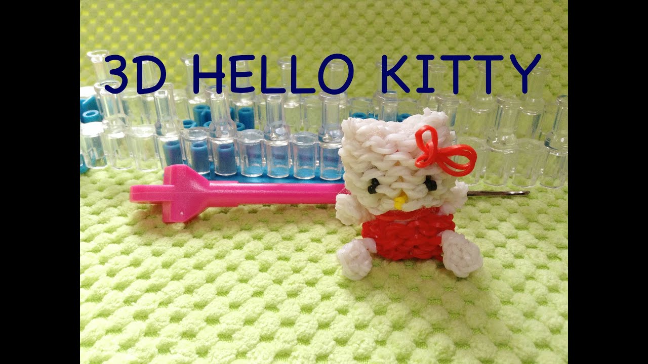 レインボールーム 3D ハローキティ / HELLO KITTY [Rainbow Loom]