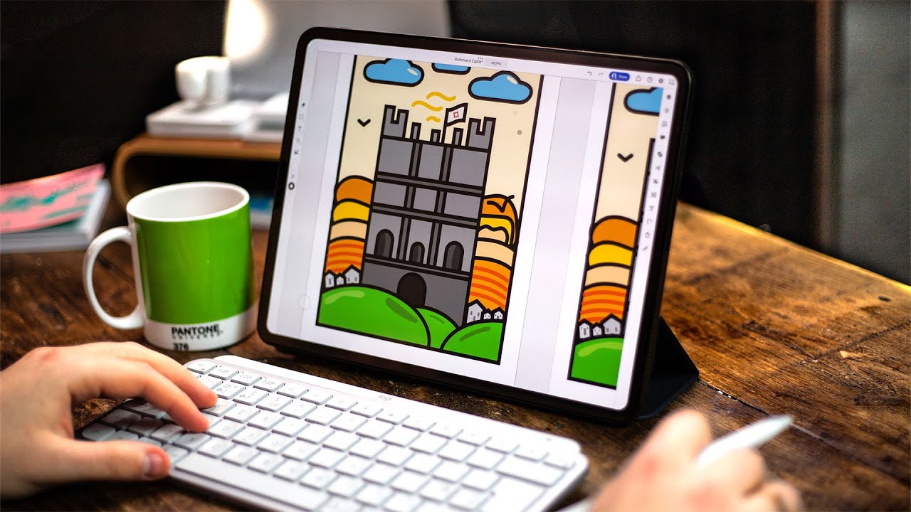 Как я использую свой iPad Pro для графического дизайна (2024) 🚀