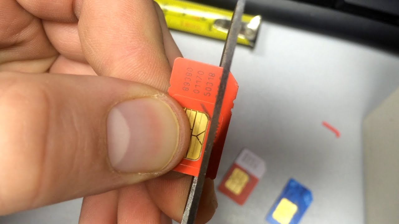 Как обрезать нано сим (nano sim)