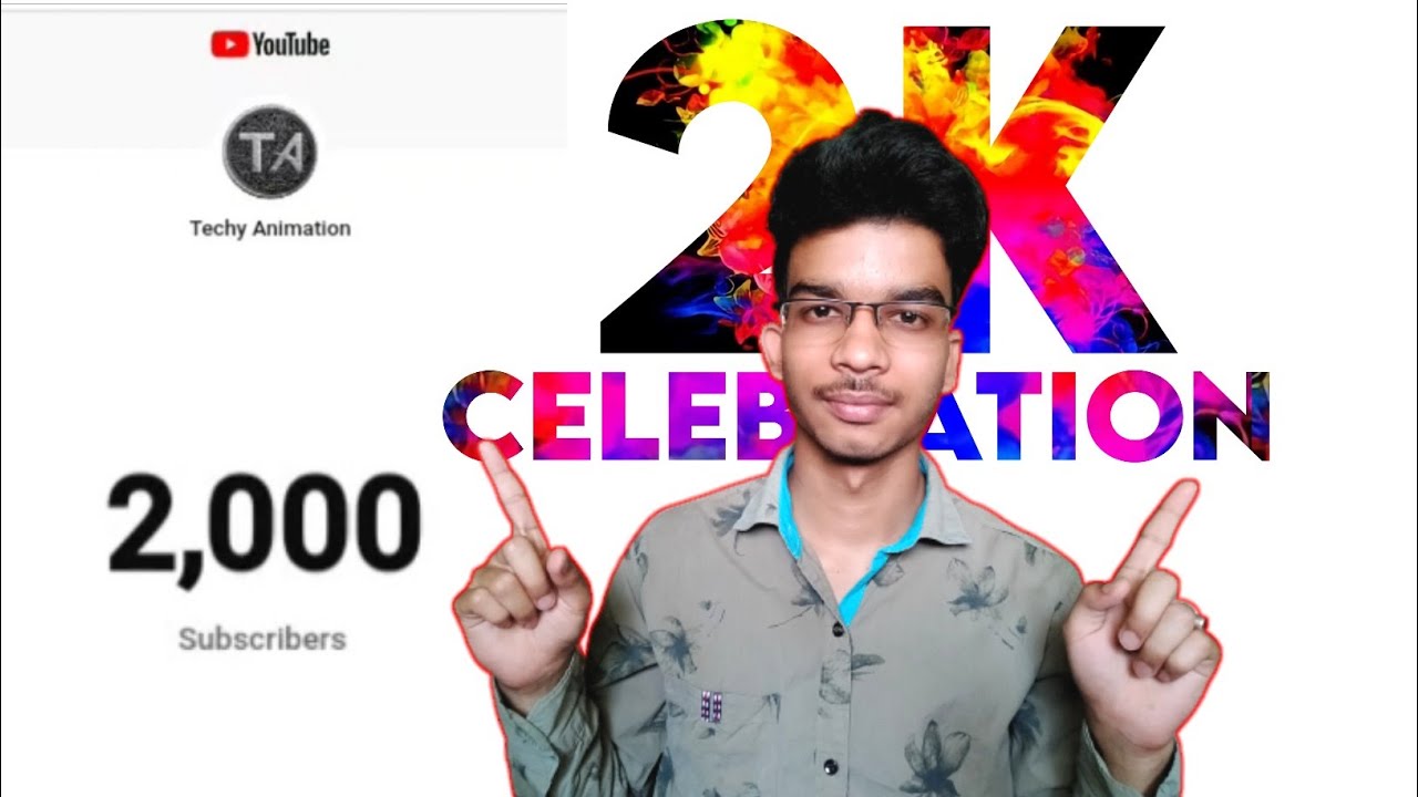 2K Subscribers Celebration 🎉🎉 | Techy Animation |