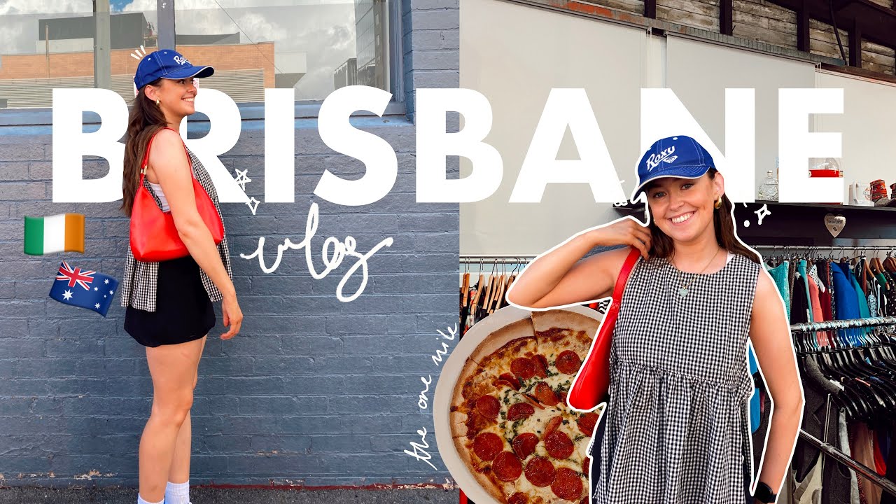 come thrifting in brisbane with me ☕️ work holiday visa vlog
