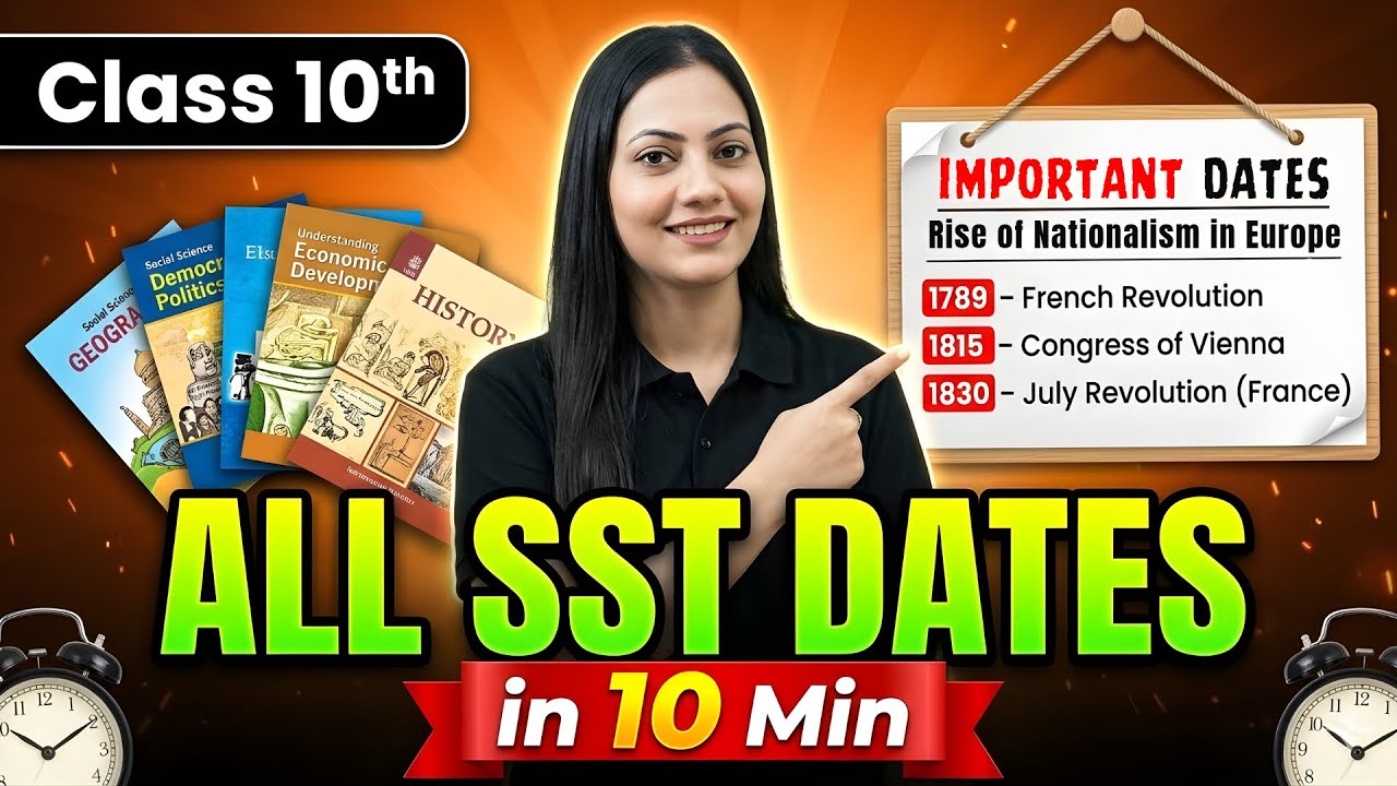 ALL SST DATES  | CLASS 10th CBSE | IMPORTANT DATES SST