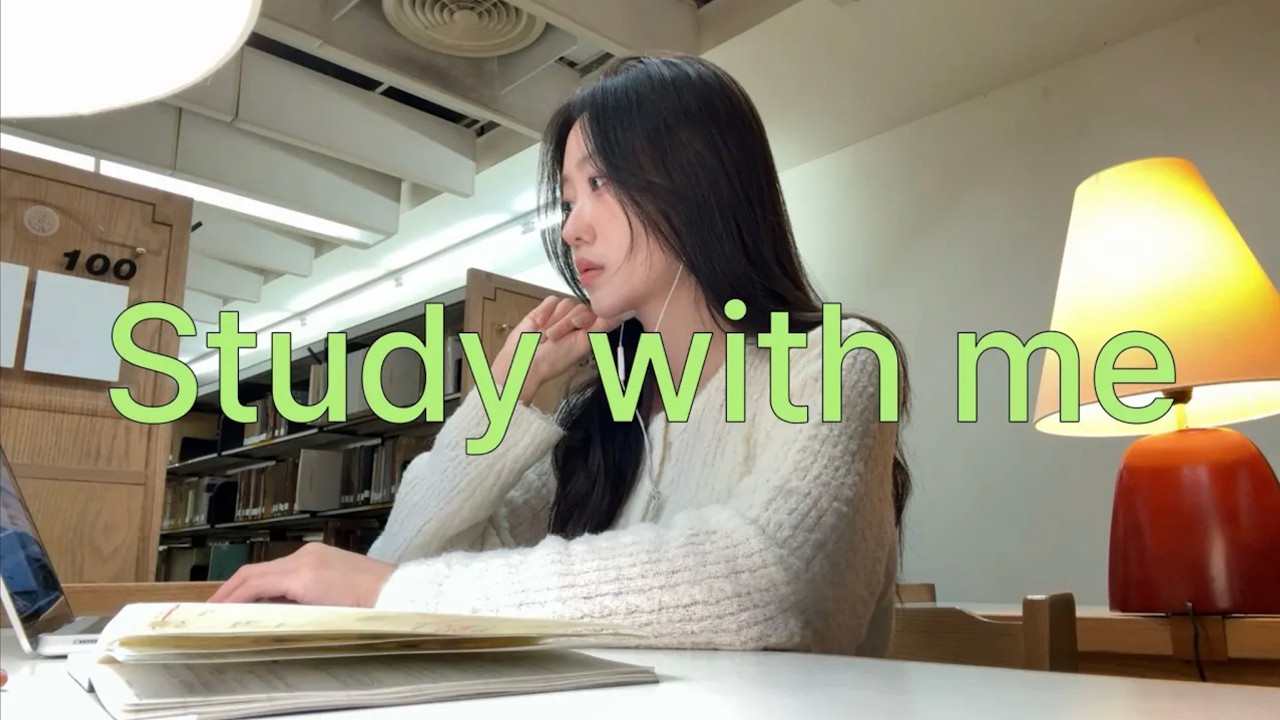 STUDY WITH ME at Taipei library 📗 (real time, real sound)