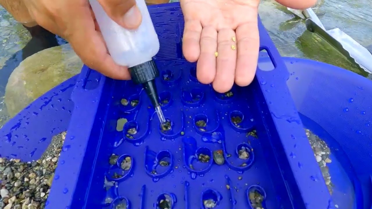 Nehirde Altın Avı 2 - Altın B&ouml;yle Bulunur #Gold Pan #ALTIN