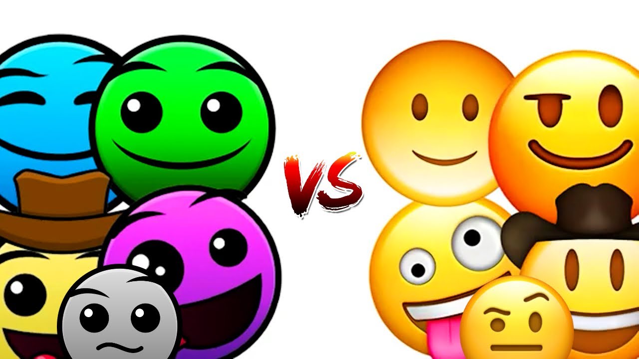 ALL  Geometry  Dash Faces But They Are Emojis MEGAMIX Compliation