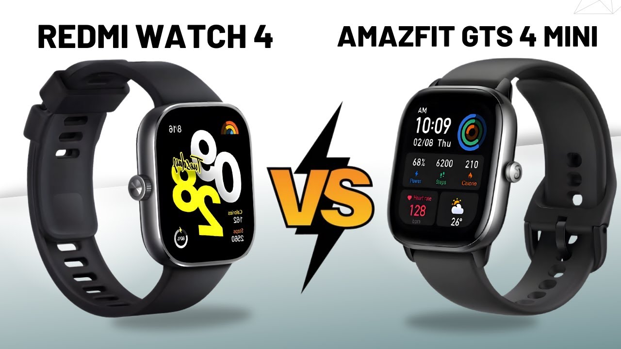 Xiaomi Redmi Watch 4 Vs Amazfit GTS 4 Mini - Qual o Melhor? Comparativo