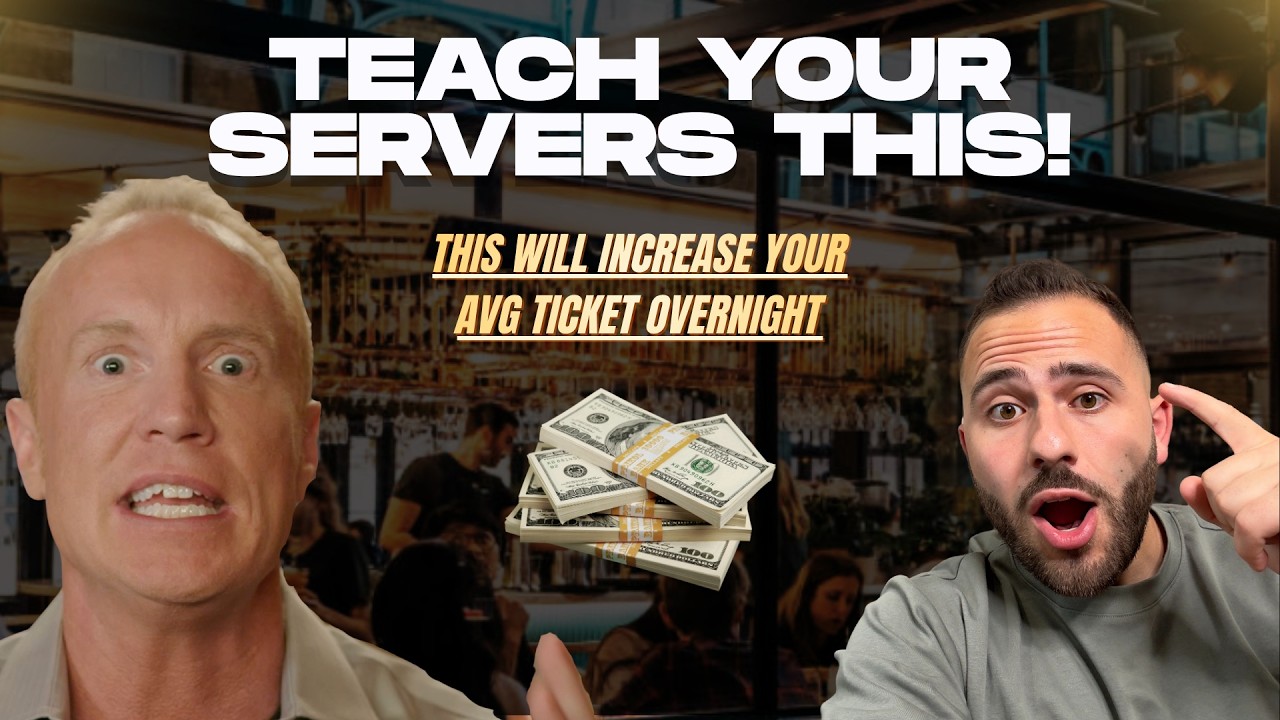 You have to Teach your SERVERS this NOW! (specifically made for restaurant owners)