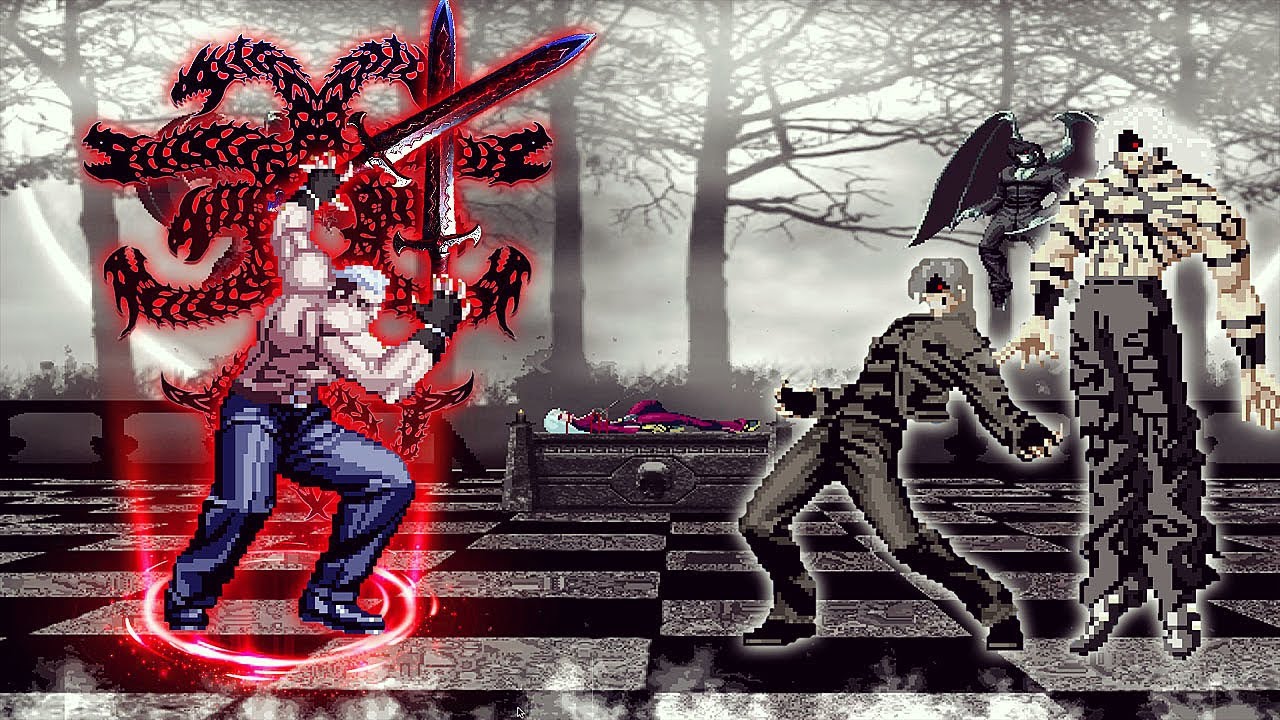 [KOF Mugen] Orochi Yamazaki Vs Element Kyo Team