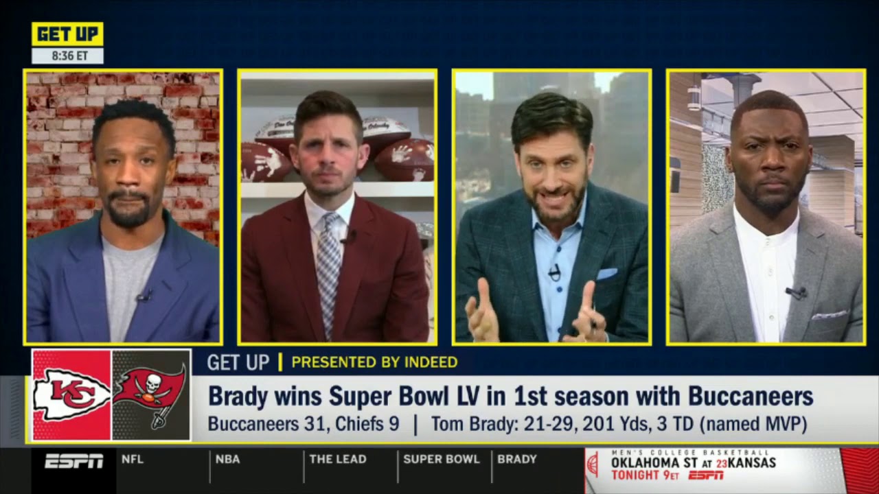 ESPN GET UP   Dan Orlovsky impressed by Brady wins Super Bowl LV in 1st season with Buccaneers